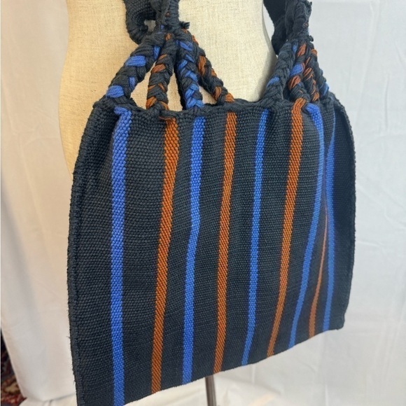 Handwoven Boho Cotton Tote - Picture 2 of 7